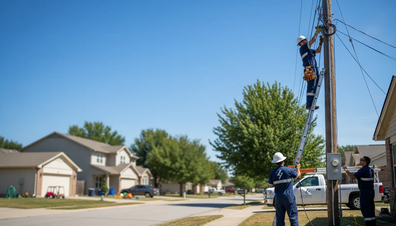 Residential electrician providing installation services in Mount Carmel, SC